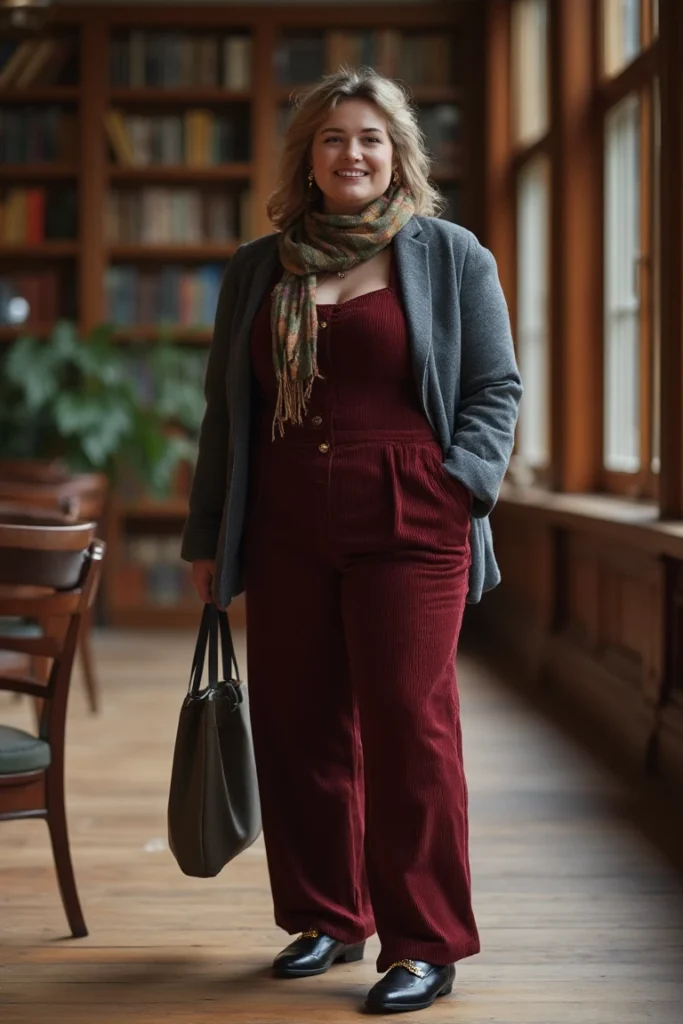 plus size
Cozy Academia—Smart Layers with Vintage Warmth