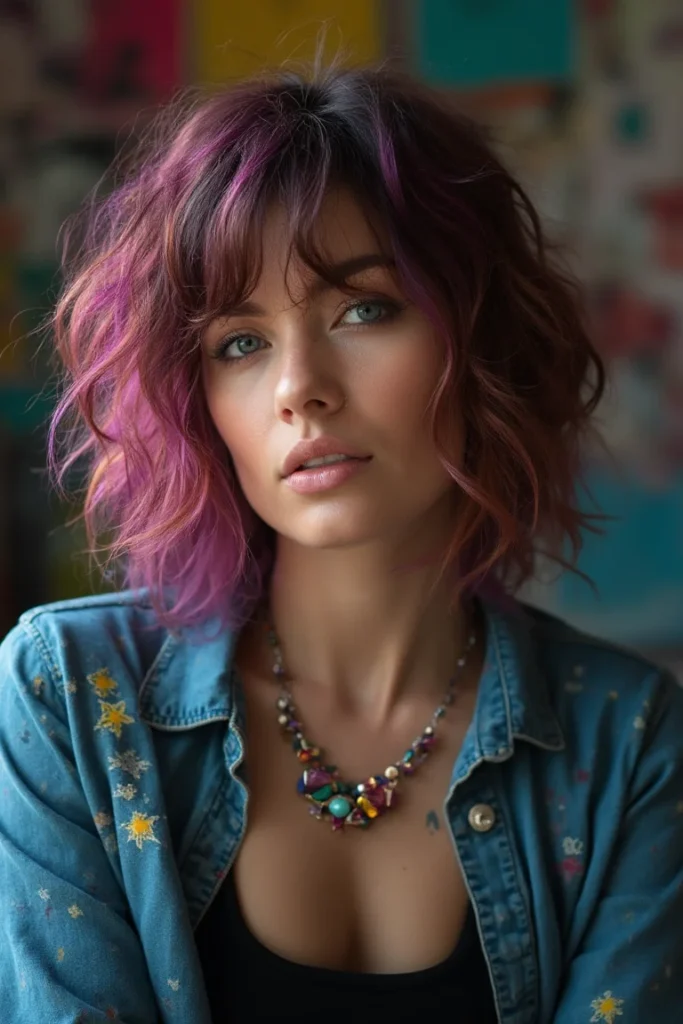 Messy Purple Shag