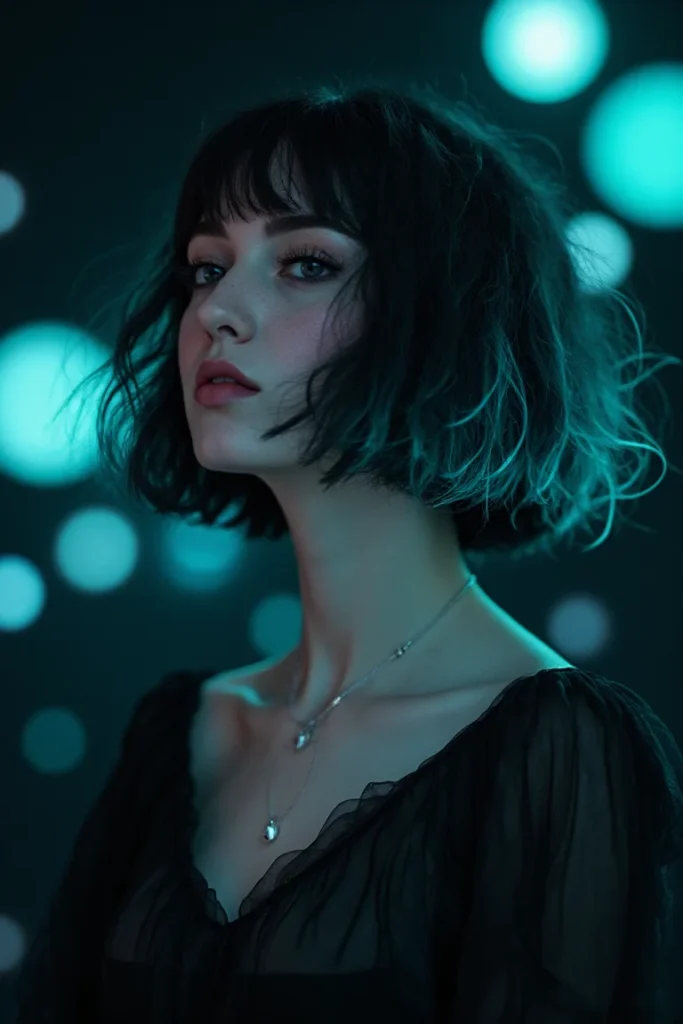 Tousled Bob with Bangs
