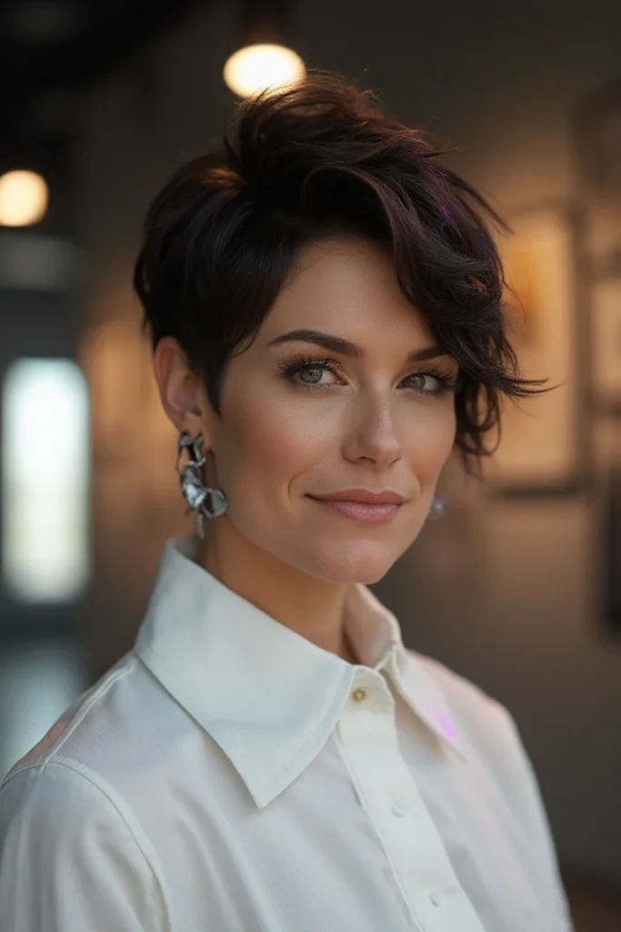 Voluminous Textured Pixie
