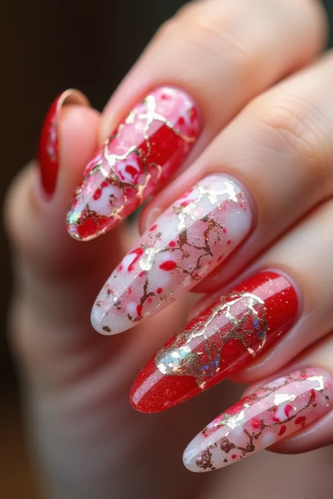 Candy Cane Marble Magic