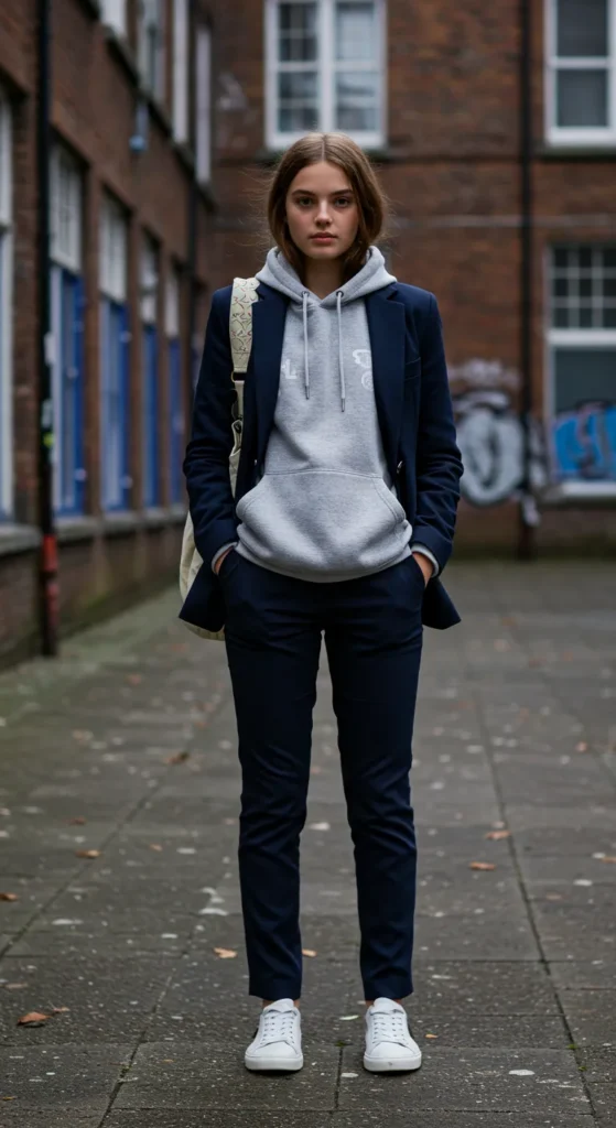 Blazer Over Hoodie