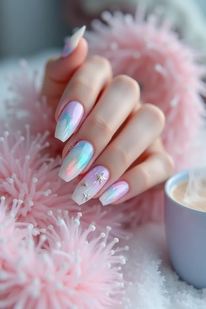 Unicorn Dreams Aurora Nails