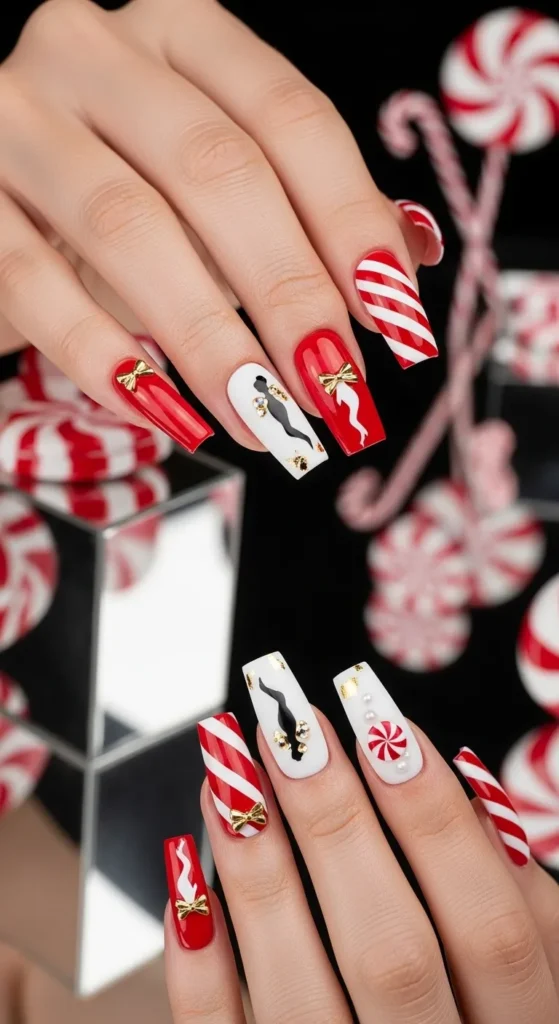 Candy Cane Christmas Silhouettes