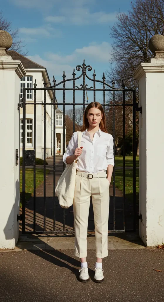 Monochrome Mood: All-White Ensemble