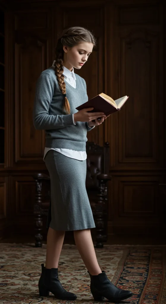 Layered Knits With a Pop Collar