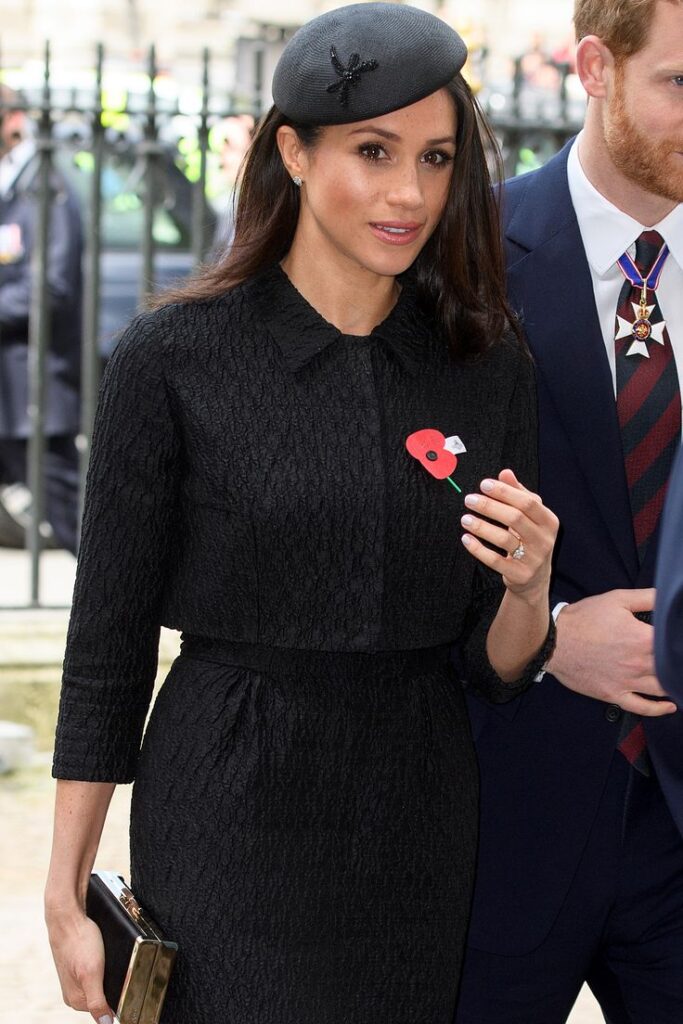 first Commonwealth ServiceMeghan’s bold navy outfit.